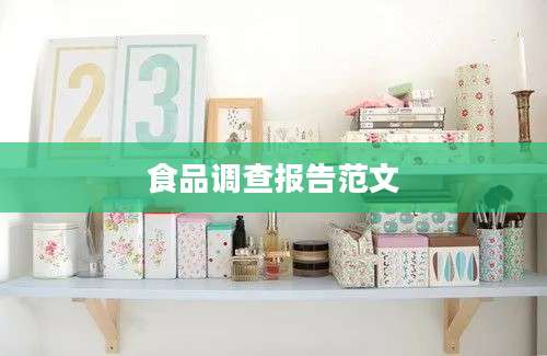 食品调查报告范文