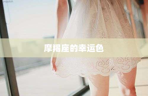 摩羯座的幸运色