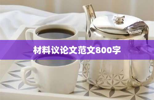 材料议论文范文800字