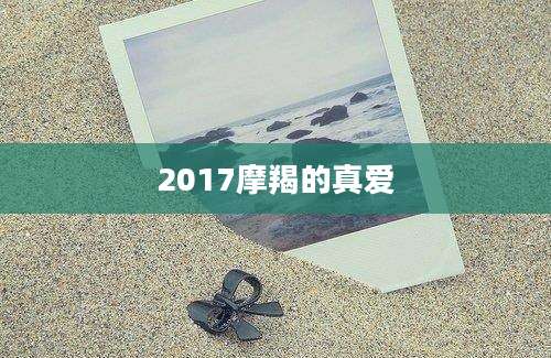 2017摩羯的真爱