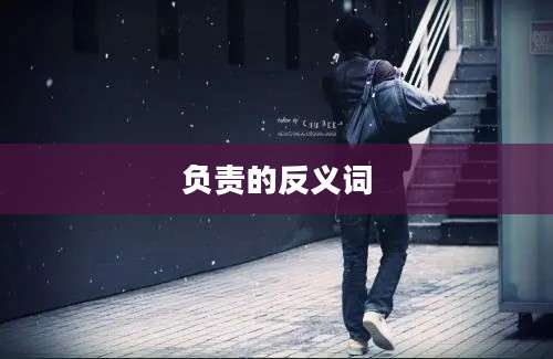 负责的反义词