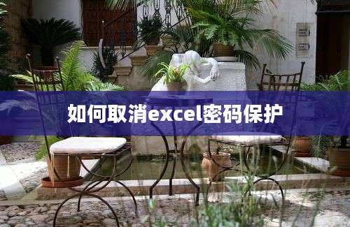 如何取消excel密码保护