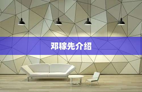 邓稼先介绍