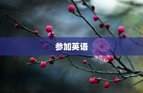 参加英语