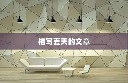 描写夏天的文章
