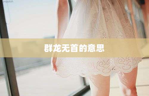 群龙无首的意思