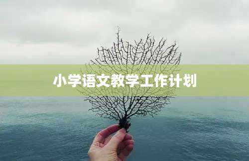 小学语文教学工作计划