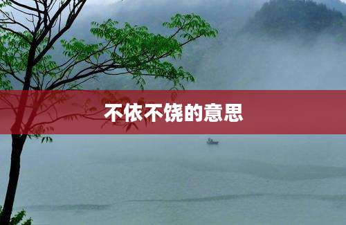 不依不饶的意思