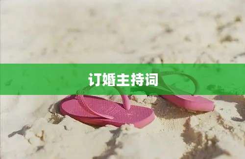 订婚主持词