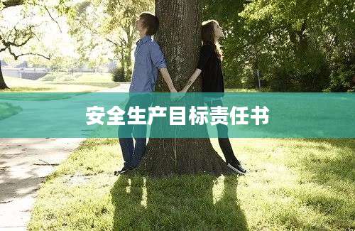 安全生产目标责任书