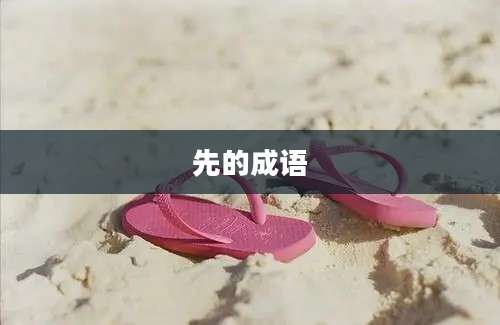 先的成语
