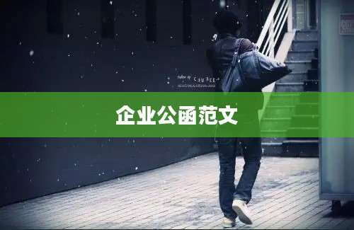 企业公函范文