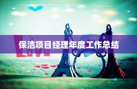 保洁项目经理年度工作总结