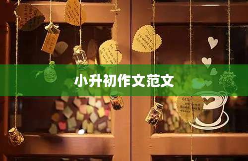 小升初作文范文