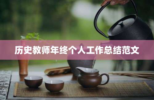 历史教师年终个人工作总结范文