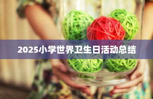 2025小学世界卫生日活动总结