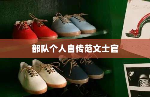 部队个人自传范文士官