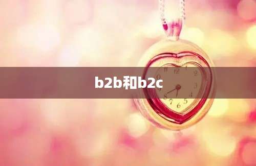 b2b和b2c