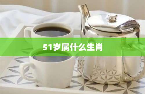 51岁属什么生肖