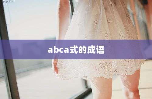 abca式的成语