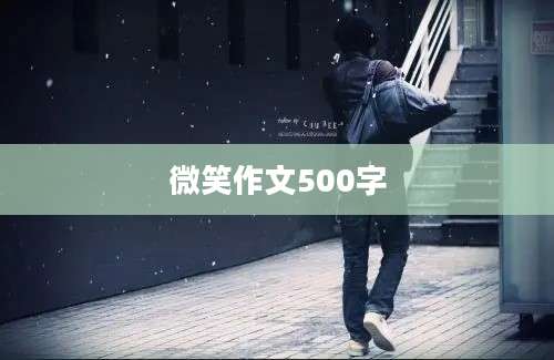 微笑作文500字