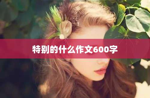 特别的什么作文600字
