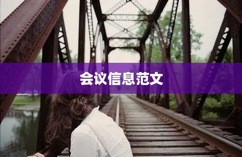 会议信息范文