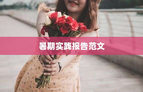 暑期实践报告范文