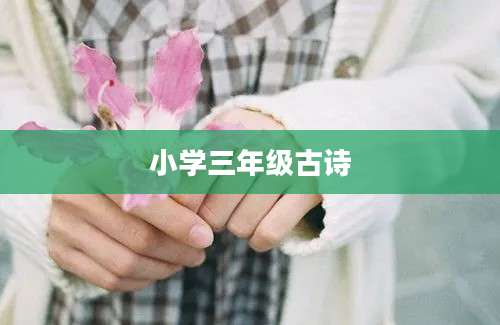 小学三年级古诗