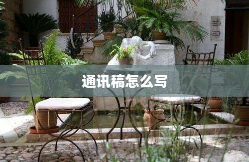 通讯稿怎么写