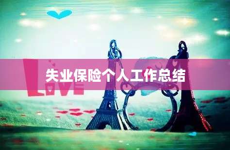 失业保险个人工作总结