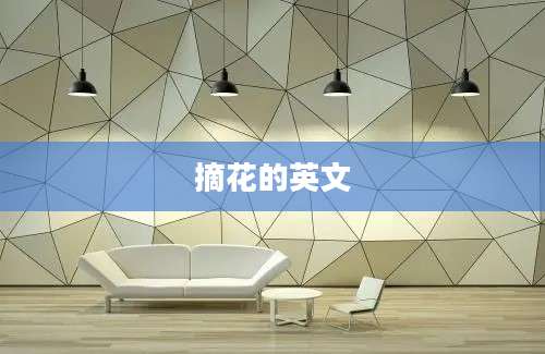 摘花的英文
