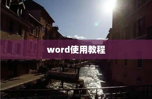 word使用教程