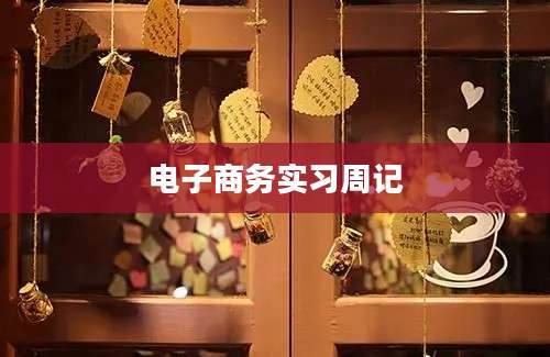 电子商务实习周记