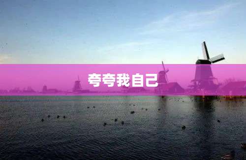 夸夸我自己