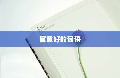寓意好的词语