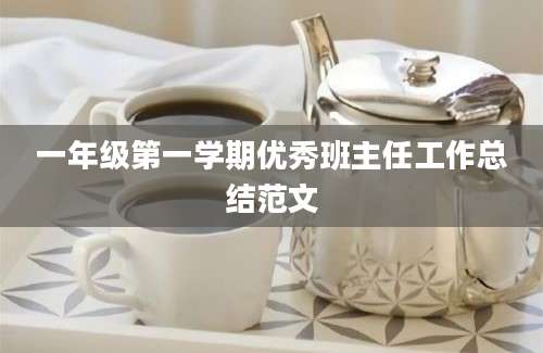 一年级第一学期优秀班主任工作总结范文