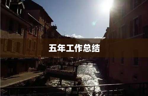 五年工作总结