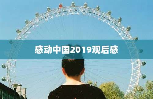 感动中国2019观后感