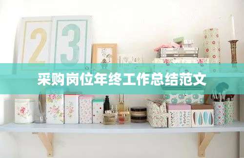 采购岗位年终工作总结范文