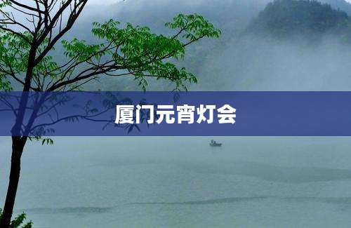 厦门元宵灯会