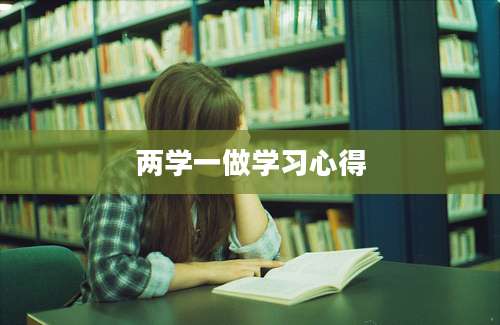 两学一做学习心得