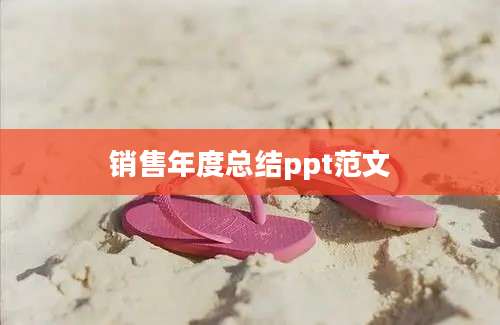 销售年度总结ppt范文