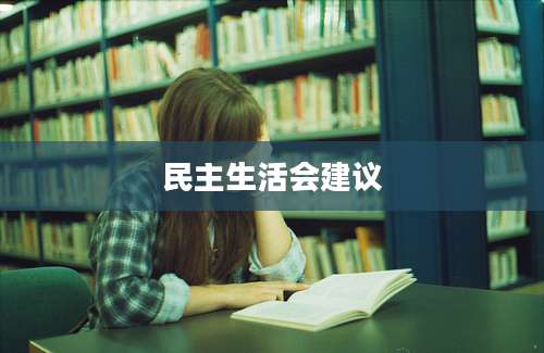 民主生活会建议