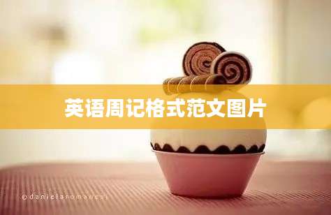 英语周记格式范文图片
