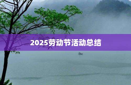 2025劳动节活动总结