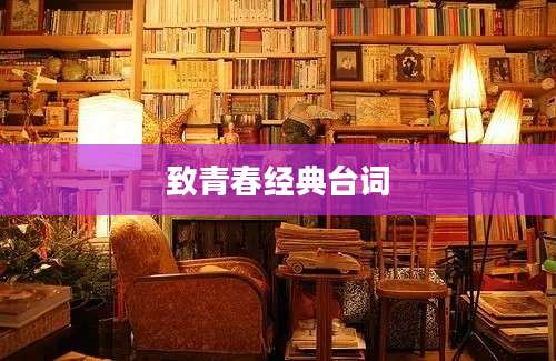 致青春经典台词