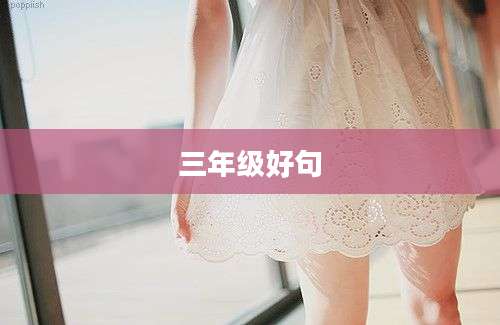 三年级好句