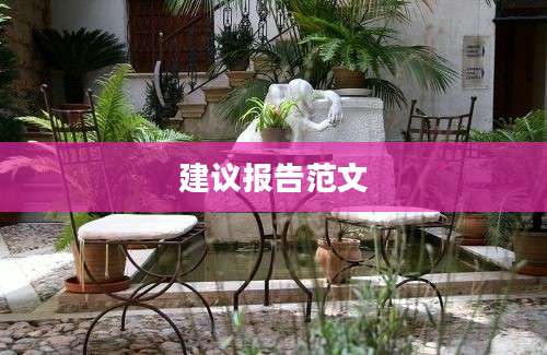 建议报告范文