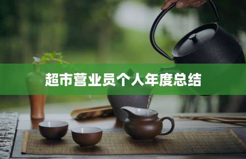 超市营业员个人年度总结